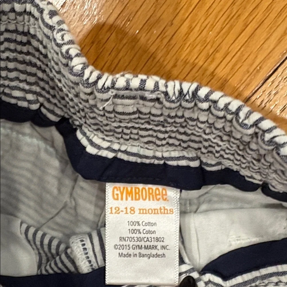 Gymboree Navy and White Striped Kids Pants